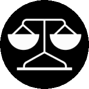 An icon showing a weigh scale.